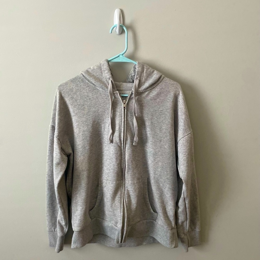 Vintage Gray Oversized Hoodie